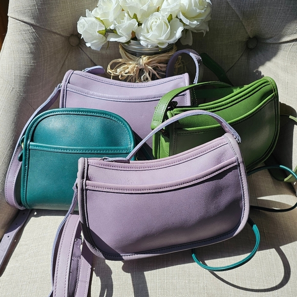 Vintage Coach Abbie Zip Crossbody Shoulder Bag Purse # 9017  ( Jade ) - Picture 14 of 14